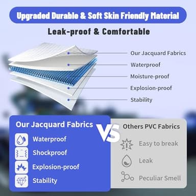 sanheshun Car Air Mattress, Camping Pickup Truck Air Mattress, 5.5-5.8FT Pickup Truck with Electric Pump and Two Pillows - Flocking and PVC, Sleeper Bed for Home, Outdoor and Travel - Image 4