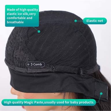 TNICE Headband Wig Human Hair Straight 22 Inch Headband Wigs for Black Women Glueless None Lace Front Human Hair Wigs Brazilian Virgin Hair Machine Made Headband Wigs 150% Density Natural Color - Image 5