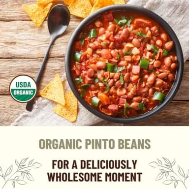 Mountain High Organics, Certified Organic Pinto Beans,1 lb (Pack of 1) - Image 4