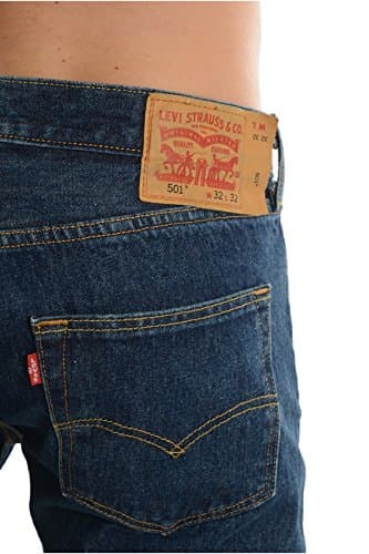 Levi's Men's 501 Original Fit Jeans (Also Available in Big & Tall), (New) Dark Stonewash, 35W x 34L - Image 3