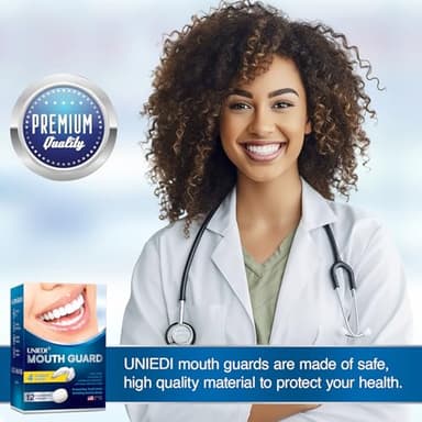 Anti Grinding Guard, Mouth Guard for Grinding Teeth at Night, Mouth Guard for Clenching Teeth at Night, Night Guards for Teeth Grinding with 12 Cleaning Tablets - Image 2
