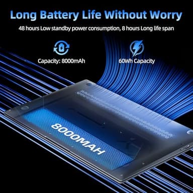 SGIN 17.3 Inch Laptop Computer, Win 11 Laptops with Celeron I3 Processor, 4GB DDR3 128GB SSD, 60800mWh Battery, FHD IPS Display, Type-C, HDMI, 5G WiFi, BT4.2, Numpad, for Business and Students - Image 6