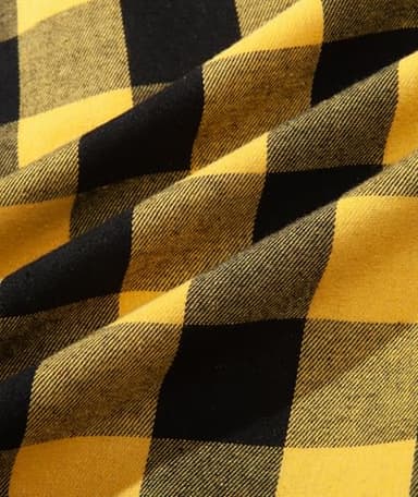 ZITY Men's Flannel Hoodie Shirts Casual Button Down Plaid Shirt Jackets for Men Long Sleeve Stylish Hooded with Pocket Yellow Medium - Image 6