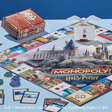 Monopoly Harry Potter Edition Board Game | A Magical Adventure at Hogwarts | Ages 8 and Up | 2 to 6 Players | Family Games | Gifts for Kids and Adults - Image 3