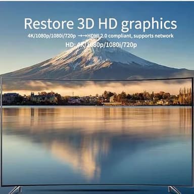 CAMKOO Mini HDMI to HDMI Adapter Cable, 10.2Gbps High-Speed, 4K@30Hz, 1080p, Ethernet Ready, 3.3Ft, Black,2-Pack - Image 6