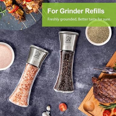 Soeos Himalayan Pink Salt 39 oz + Whole Black Peppercorns 18 oz, Coarse Grain, Kosher Salt for Grinder Refill, Salt and Pepper Grinder, Non-GMO Verified, Spice Seasoning Set for Cooking - Image 7