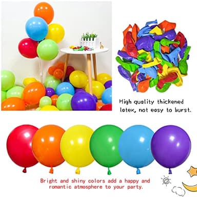 KAWKALSH Rainbow Balloon Arch Kit 111Pcs 18 12 5 Inch Latex Colorful Party Balloons Garland for Birthday Baby Shower Wedding Engagement Anniversary Christmas Party Decorations - Image 4