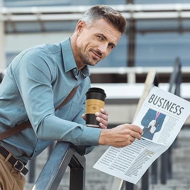 LITOPAK 100 Pack 16 oz Paper Coffee Cups with Lids, Black Disposable Coffee Cups with Lids, Sleeves and Stirring Sticks, for Parties, Picnic, Travel, and Events - Image 7