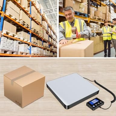 KUAIVO Shipping Scale, 440 lbs/0.35oz High Accurate Digital Postal Scale with Hold/Tare Function, Shipping Scale for Small Business, Packages, Luggage, Home Use, Battery & Charging Cable Include - Image 7