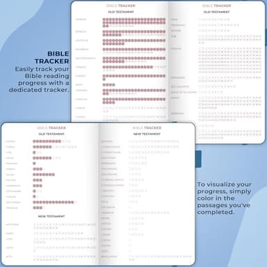 Clever Fox Bible Study Journal Large – Church Notes Notebook – Note Taking & Journaling Kit – Faith Based Religious Accessories, 7x10” (Mystic Blue) - Image 3