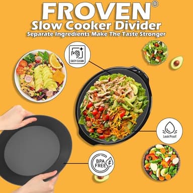 FROVEN 4-4.5 Quart Silicone Slow Cooker Liners Oval – Thickened, Weighted & Sturdy Reusable Crockpot Inserts. Leakproof, Dishwasher Safe, Compatible with Most 4QT to 4.5QT Crock Pot Slow Cookers. - Image 9