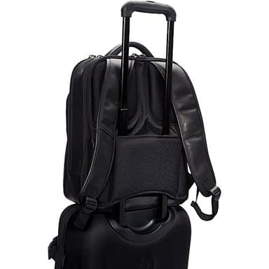 Kenneth Cole Reaction Manhattan Messenger Shoulder Satchel Bag, Black, 16" Laptop Backpack - Image 7