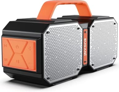 BUGANI Shock Bluetooth Speakers, Bluetooth 5.4, Waterproof, Portable Wireless Speakers, 60W Super Power, Suitable for Family Gatherings and Outdoor Travel, Outdoor Speaker - Image 1