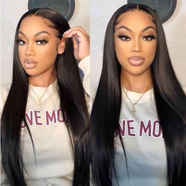 ISEE HAIR M-Cap Straight Wear Go Glueless Wig Human Hair Pre Plucked Pre Cut 9x6 HD Lace Pre Bleached Tiny Knots Human Hair Wigs For Women 26 Inch - Image 2