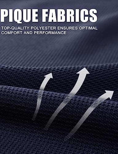 MAGCOMSEN Mens Polo Shirts Short Sleeve T Shirts Golf Shirts Hiking Hunting Shirt Tactical Shirts Navy Blue S - Image 7