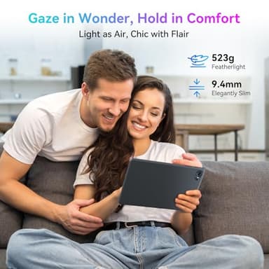 Tablet 10 Inch,Android 15 Tablet,Gemini AI 2.0 Android Tablets|12GB RAM+128GB ROM(TF 2TB)|5G WiFi|120Hz|6000mAh Fast Charging|1080P HD|Bluetooth 5.0|Smart Lens|GPS|2-Year Warranty-Grey - Image 8
