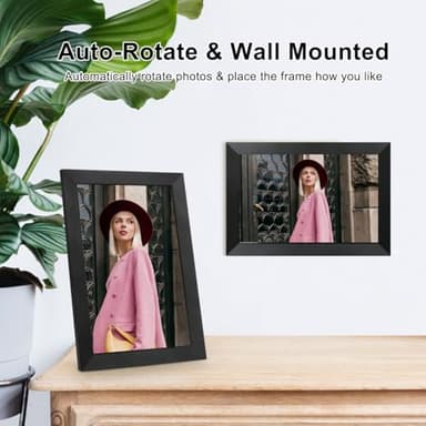 Anna Bella Digital Picture Frame 10.1 Inch IPS HD Touch Screen WiFi Smart Digital Photo Frame with 32GB Storage, Auto-Rotate, Easy Setup to Share Photos or Videos Remotely via AiMOR APP Black - Image 4