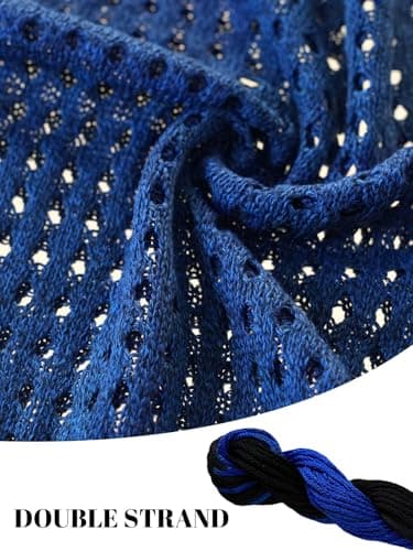 CUPSHE Women Crochet Swim Cover Up Short Sleeve V Neck Bathing Suit Beach Dress Summer Swimwear Coverups, L - Image 3