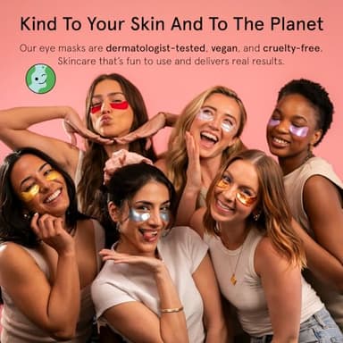 grace & stella Under Eye Mask Variety Pack - 18 Pairs of Under Eye Patches for Dark Circles - With 6 Colors (3 Pairs/Color) - Gel Masks Puffy Eyes for Women - Vegan Cruelty Free Bridesmaid Gifts - Image 9