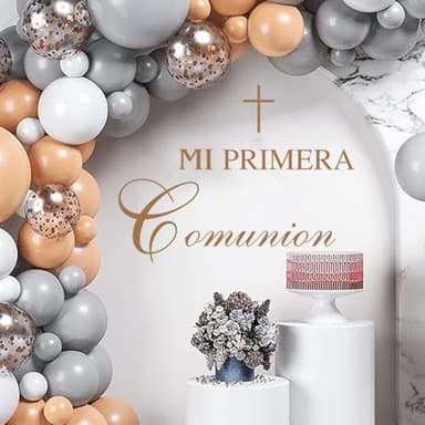 Mi Primera Comunion Spanish Wall Decal, Balloon Arch Decoration Sticker，Baby Shower Party Decal SignGender Reveal Party Decorations, Arch Decor Baby Party Decorations Vinyl Stickers. - Image 3