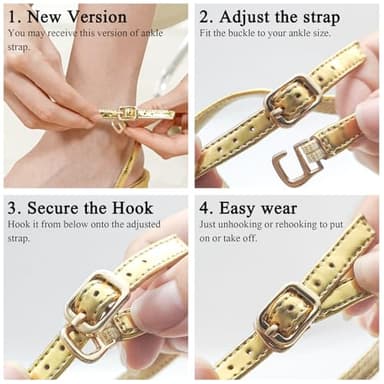 AIUNIIND Women's Sandals Square Open Toe Kitten Heels Strappy Ankle Strap Sandals for Women Comfort Dress Party Shoes Champagne 8 - Image 2