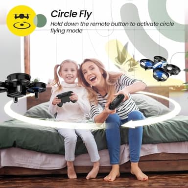 Holy Stone Mini Drone for Kids and Beginners RC Nano Quadcopter Indoor Small Helicopter Plane with Auto Hovering, 3D Flips, Headless Mode and 3 Batteries, Great Gift Toy for Boys and Girls, HS210 Blue - Image 3