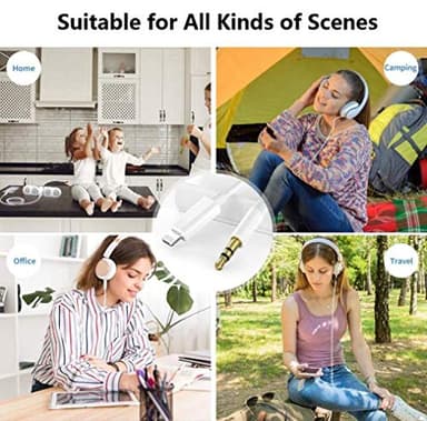 Aux Cord for iPhone,[Apple MFi Certified] Lightning to 3.5 mm AUX Cable for Car Stereo, Speaker, Headphone, Auxiliary Audio Cable Compatible with iPhone 14 13 12 11 XS XR X 8 7 3.3FT White - Image 7