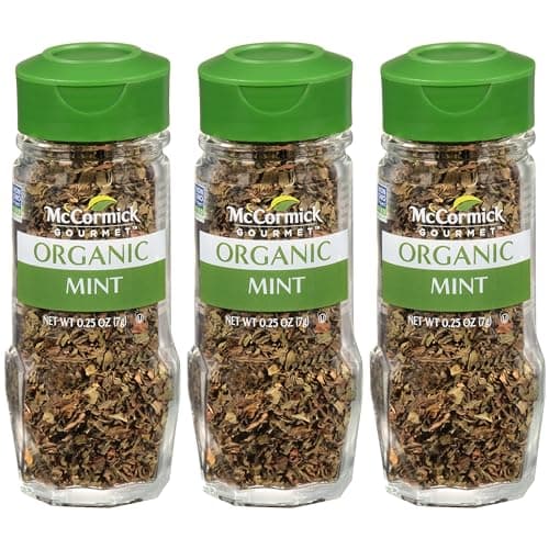 McCormick Gourmet Organic Mint, 0.25 oz (Pack of 3) - Image 1