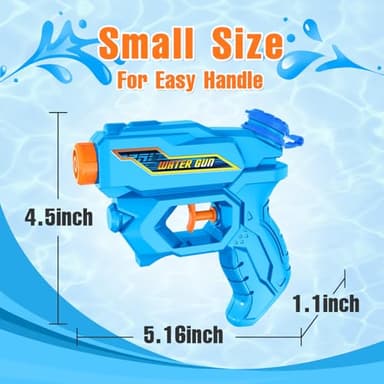 Water Guns for Kids, Squirt Guns Mini Water Gun Pistol Small Water Blaster for Boys Girls Toddlers, Summer Toys for Outdoor Swimming Pool Beach Water Toys - Image 2