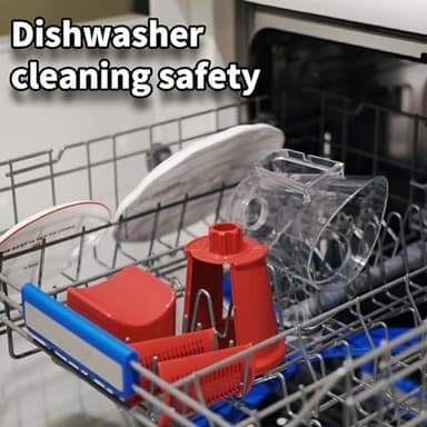 ChinKc Rotary Cheese Grater Shredder - Upgraded 5 in 1 Cheese Grater with Handle and Strong Suction Base, Multi-purpose Julienne Slicer Ice Shaver Nuts Grinder for Ice, Vegetables, Fruit, Nuts - Image 7