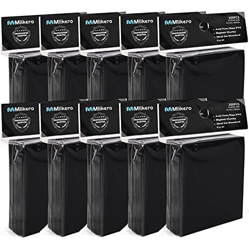 1000 Counts Black Card Sleeves, Matte Card Sleeve Deck Card Protectors, Trading Card Sleeves Fit for MTG, TCG and Sports Cards - Image 1