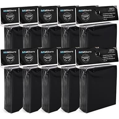 1000 Counts Black Card Sleeves, Matte Card Sleeve Deck Card Protectors, Trading Card Sleeves Fit for MTG, TCG and Sports Cards - Image 1