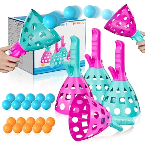 Bennol Outdoor Game Toys for Kids Boys with 20 Balls, Pop Pass Catch Ball Game Outside Toys Gifts for 3 4 5 6 7 8+ Year Old Boy Kids, Outside Outdoor Toy Gifts for Boys Ages 3-5 4-8 - Image 1