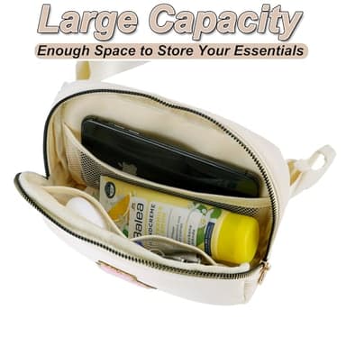 Uygafly Personalized Anniversary Wife's Birthday Gifts,Mothers Day Gifts for Women Wife,Wife Gifts from Husband,Cool Birthday Gifts for Wife,Belt Bag Waist Packs for Women Girls | Cream,R - Image 3