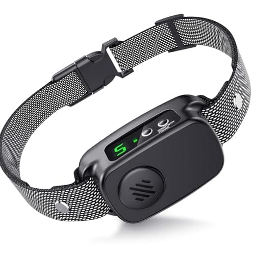 Bark Collar, Dog Bark Collar for Large Medium Dogs 30-120lbs, Automatic Waterproof Barking Collar with Beep Vibration and 5 Adjustable Sensitivity (Classic Black) - Image 1