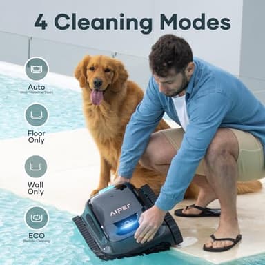 AIPER Scuba S1 Cordless Robotic Cleaner, Smart Navigation for Inground Pools up to 1,600 Sq.ft, Wall and Waterline Cleaning Vacuum - Image 6