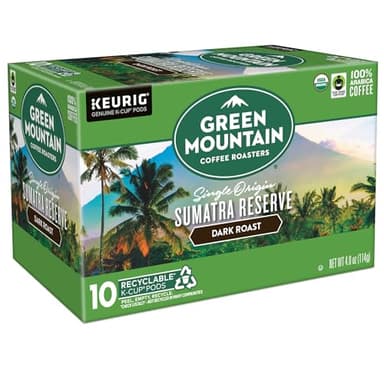 Green Mountain Coffee Roasters Sumatra Reserve, Keurig Single Serve K-Cup Pods, Dark Roast Coffee, 60 Count, (6 Packs of 10) - Image 10