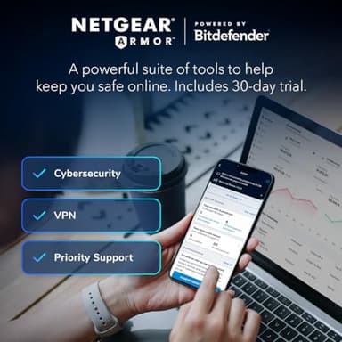 NETGEAR 4-Stream WiFi 6 Router (R6700AX) – Security Features, AX1800 Wireless Speed (Up to 1.8 Gbps), Covers up to 1,500 sq. ft., 20 Devices – Free Expert Help - Image 8