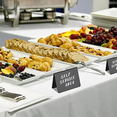 12 Pack 4"x3"Mini Chalkboard Signs for Chalk Sign for Food - Party - Buffet - Table Sign Chalkboard - Wedding - Bakery - Small - Image 4