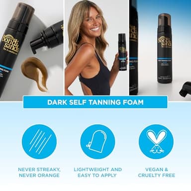 Bondi Sands Dark Self Tanning Foam | Lightweight, Self-Tanner Foam Enriched with Aloe Vera and Coconut Provides an Even, Streak-Free Tan | 6.76 oz/200 mL - Image 5