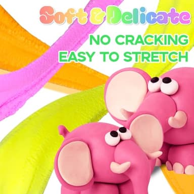 MuseLuxe Air Dry Clay - 96 Pack Modeling Clay Kit with 3 Sculpting Tools,Safe & Non-Toxic,DIY Magic Toys Gift for Boys,Girls,Kids - 32 Colors - Image 5