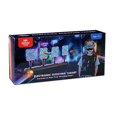 Lehoo Castle Shooting Targets for Nerf Guns, Nerf Targets Vest for Shooting Practice Electronics Shooting Games for Kids, Gift for 3-13 Year Old Boys Girls - Image 7