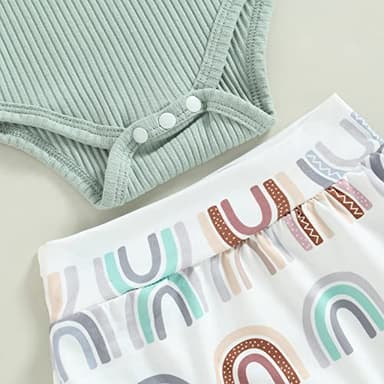 fhutpw Baby Girl Clothes Summer Cute Outfits 3 6 12 18 Months Spaghetti Strap Romper & Floarl Shorts Sets - Image 6