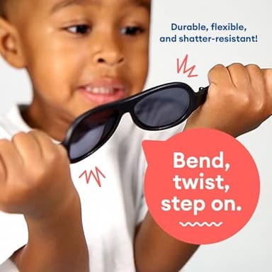 Babiators Original Keyhole Black Ops Kid's Sunglasses, UV Protection, Ages 3-5 - Image 5