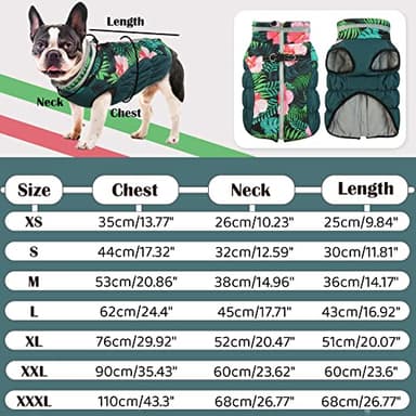 OUOBOB Dog Jackets for Large Dogs, Large Dog Winter Coat, Pet Cold Weather Coats, XXXL Pet Jacket with D-Ring, Waterproof Coat with Back Zipper,Snowsuit Labrador German Shepherd Doberman,XXXL - Image 3