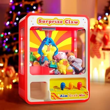 JOYIN Claw Machine Arcade Toy with LED Light & Adjustable Sound, Rechargable Dispenser Toys Mini Vending Machine for Kids - Perfect Christmas & Birthday Big Gifts for Kids, Ages 3+ - Image 2