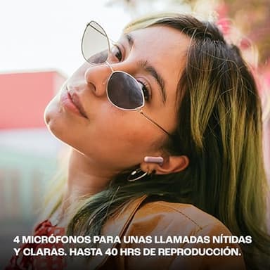 JBL Vibe Beam 2 - True Wireless Noise Cancelling Earbuds Pure Bass Sound & Smart Ambient Technology, 4mics for Crisp, Clear Calls, up to 40Hrs of Playback, IP54 Dust & Water Resistant (White) - Image 4