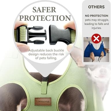 Loesuona Dog Grooming Hammock – for Dogs Cat Grooming Hammock,Dog Sling for Nail Trimming with Dog Nail Clippers for Small Dogs,Dog Hammock for Nail Trim,Dog Hanging Harness for Nail Trimming - Image 4