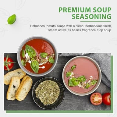 Soeos Basil Leaves, 5 oz (142g), Cut and Sifted, Dried Basil Leaves, Pairs Well with Pasta, Salad, Pizza, Sauces, Poultry, An Essential Seasoning for Cooking and Garnishing - Image 7