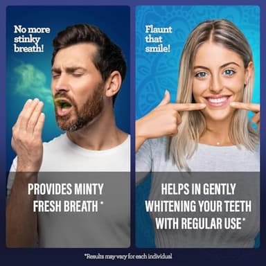 GuruNanda Teeth Whitening Dual Barrel Oxyburst Mouthwash - Alcohol & Fluoride Free, Hydrogen Peroxide to Promote Whiter Teeth - Wild Mint - 20 Fl Oz - Image 6